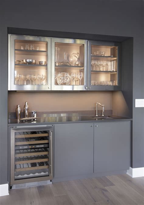 stainless steel bar cabinets|built in wine bar cabinets.